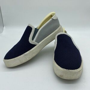 Vince Bram Slip On Sneakers Shoes Loafers Casual Gray Blue Womens Size 6 M